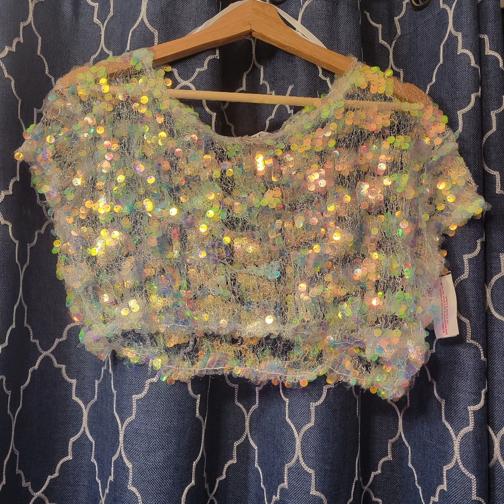 Crop top sparkly